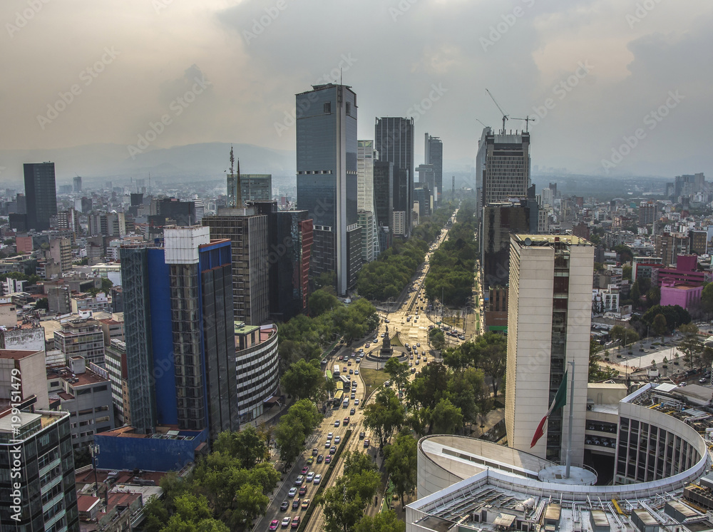 Obraz premium Paseo de La Reforma Square - Mexico City, Mexico
