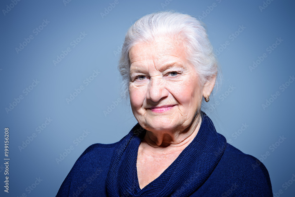 smiling old woman smiling old woman