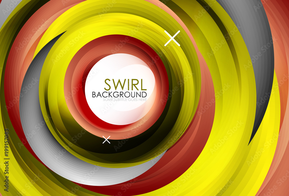 Spiral swirl flowing lines 3d vector abstract background Spiral swirl flowing lines 3d vector abstract background