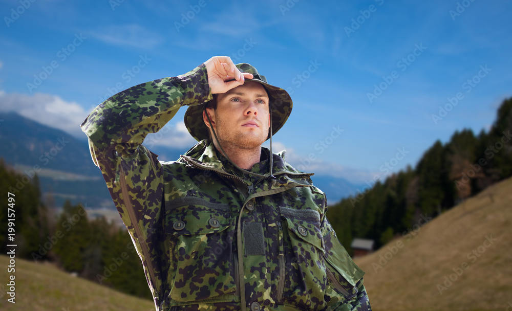 ranger wearing military uniform 