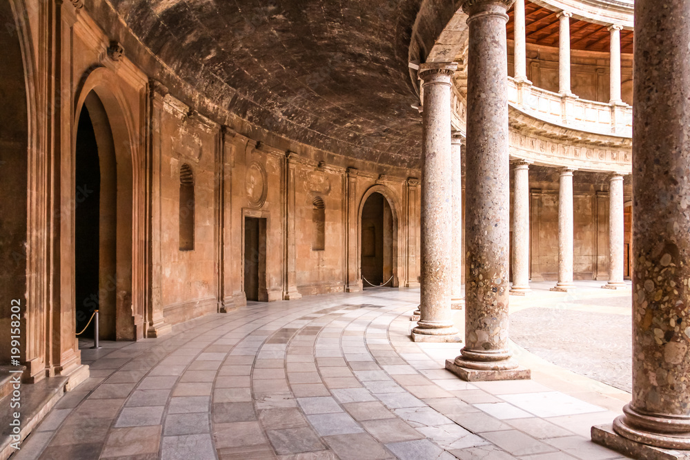 Alhambra - Palast Karls V., Nasridenpaläste, Oratorium und Umgebung