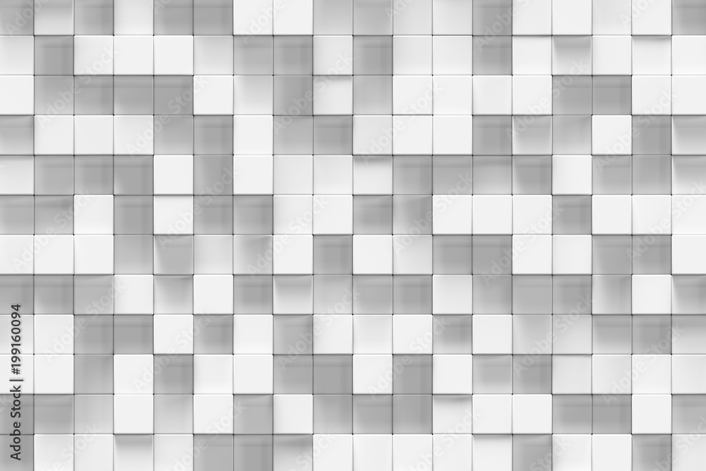 White geometric cube, cubical, boxes, squares form abstract background. Abstract white blocks. Template background for your design, 3d rendering White geometric cube, cubical, boxes, squares form abstract background. Abstract white blocks. Template background for your design, 3d rendering
