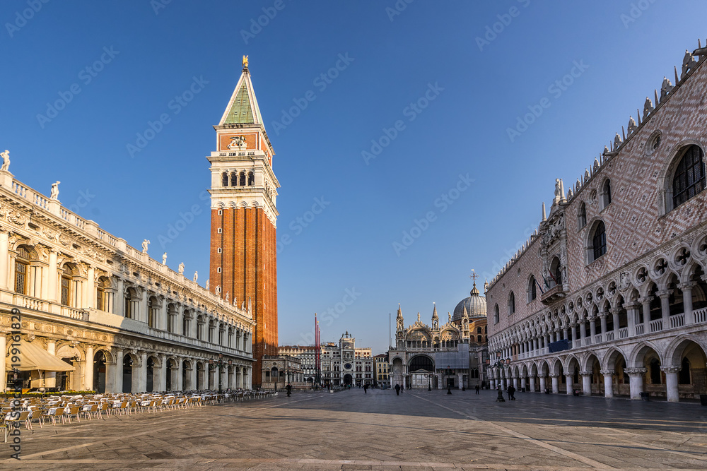 Piazza San Marco and the Campanile in Venice 