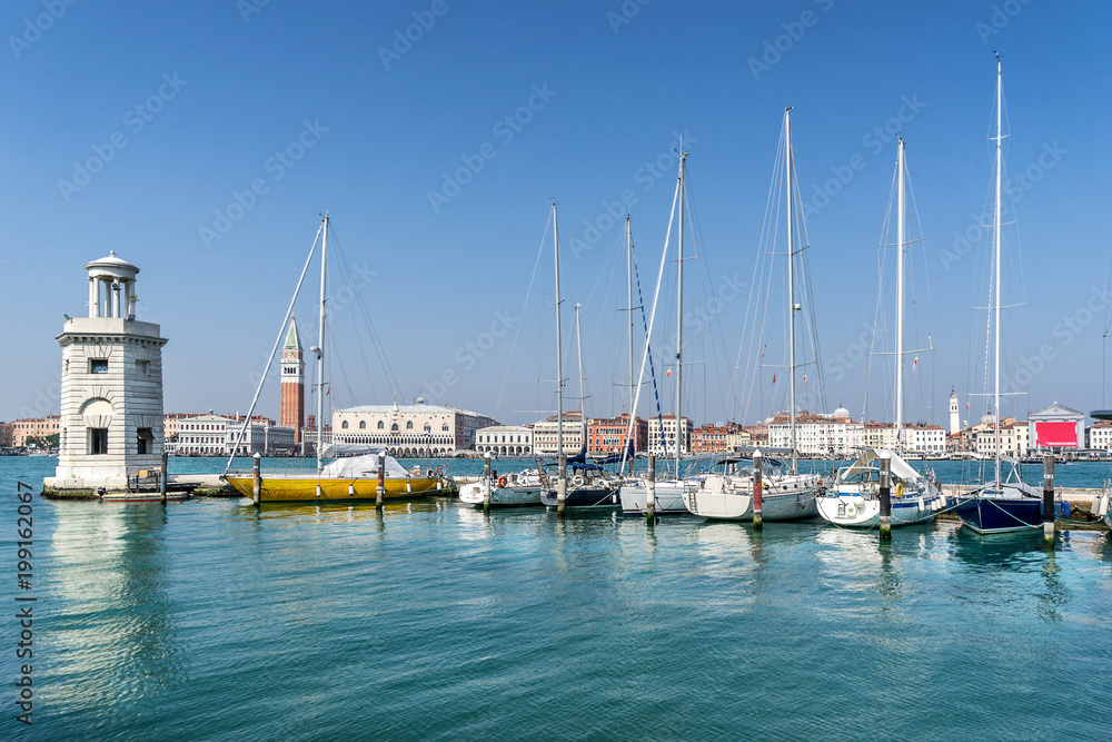 The marina on Isola San Giorgion in Venice
