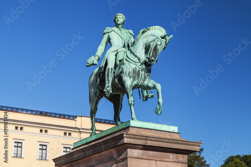 Statue of King Karl Johan in Oslo
