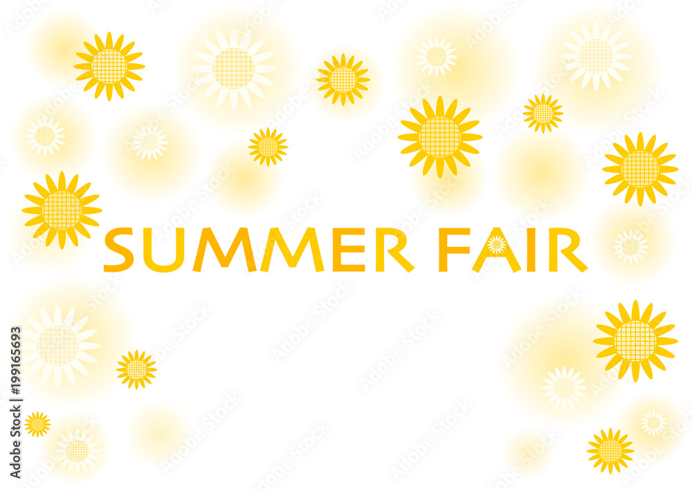 Summer Fair サマーフェア 夏 ひまわり イラスト ロゴ Stock Vector Adobe Stock Summer Fair サマーフェア 夏 ひまわり イラスト ロゴ Stock Vector Adobe Stock