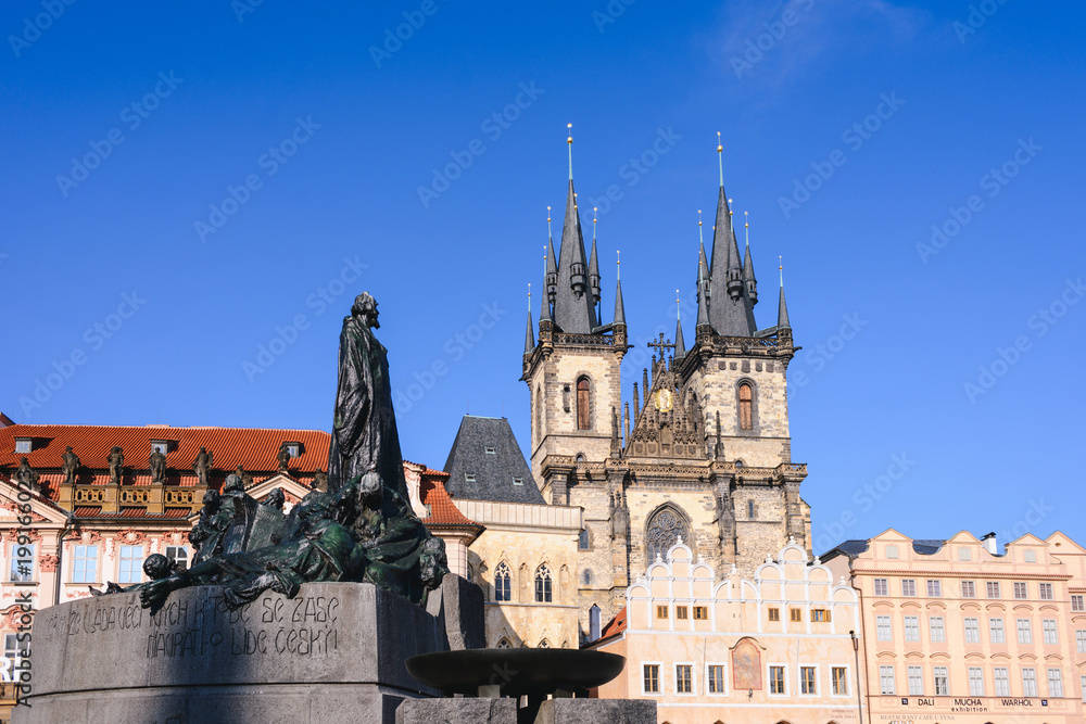 Church of Virgin Maria Before Tyn, Prague, Czech republic. One of the main attractions of Prague.