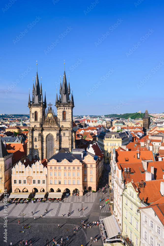 Obraz premium Cityscape of Old Town Square in Prague