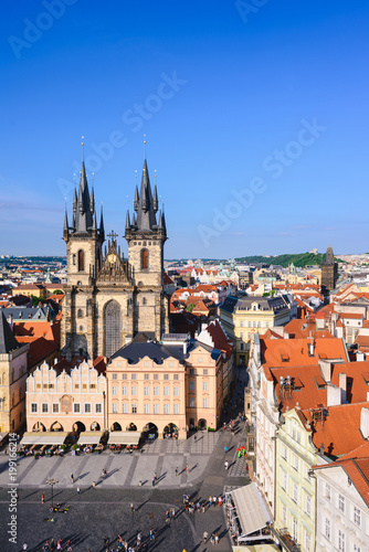 Cityscape of Old Town Square in Prague