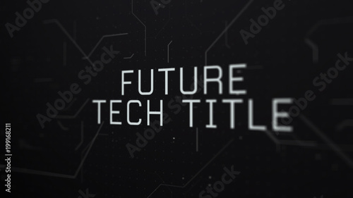 Futuristic Tech Glitch Title