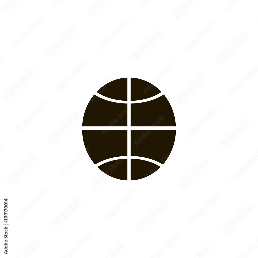 Basketball ball icon. flat design Basketball ball icon. flat design