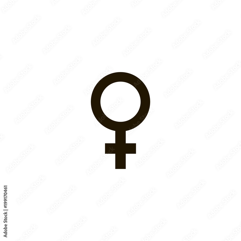 Female gender symbol icon. flat design Female gender symbol icon. flat design