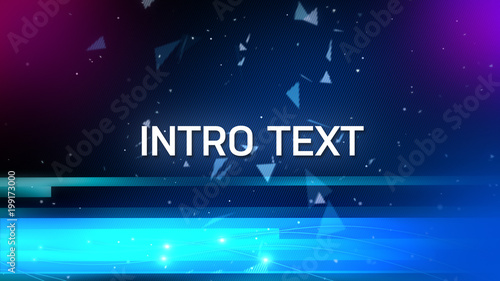 Ombre Floating Triangles Overlay