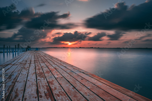 Fototapeta Naklejka Na Ścianę i Meble -  Sunset on the Dock