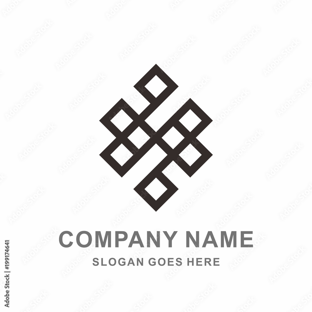 Geometric Square Cross Pattern Morocco Interior Space Motif Decoration Business Company Stock Vector Logo Design Template Geometric Square Cross Pattern Morocco Interior Space Motif Decoration Business Company Stock Vector Logo Design Template