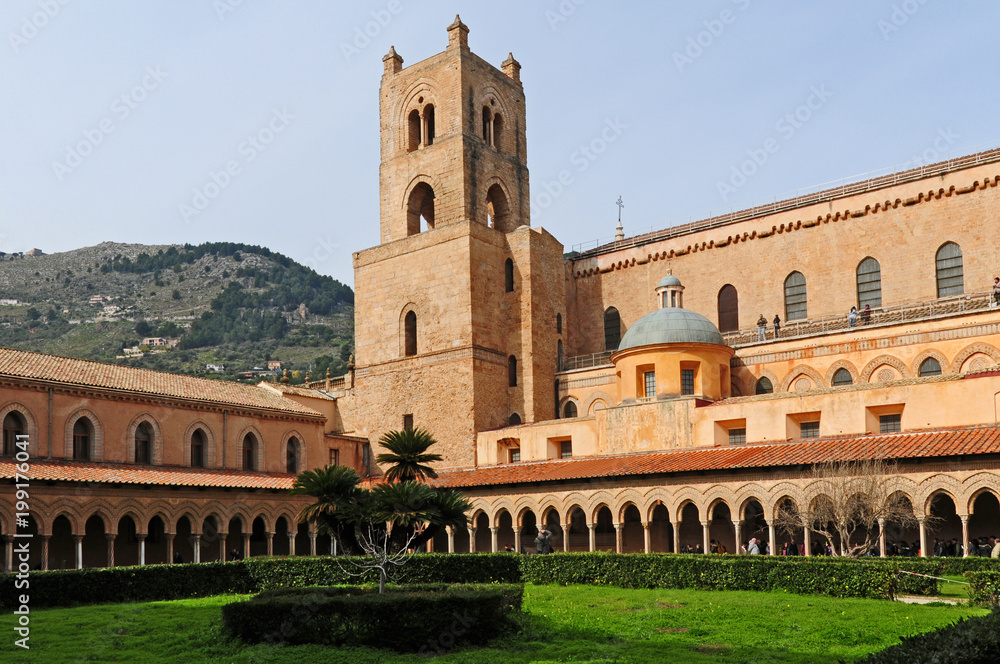Fototapeta premium Monreale, il chiostro del Duomo - Sicilia