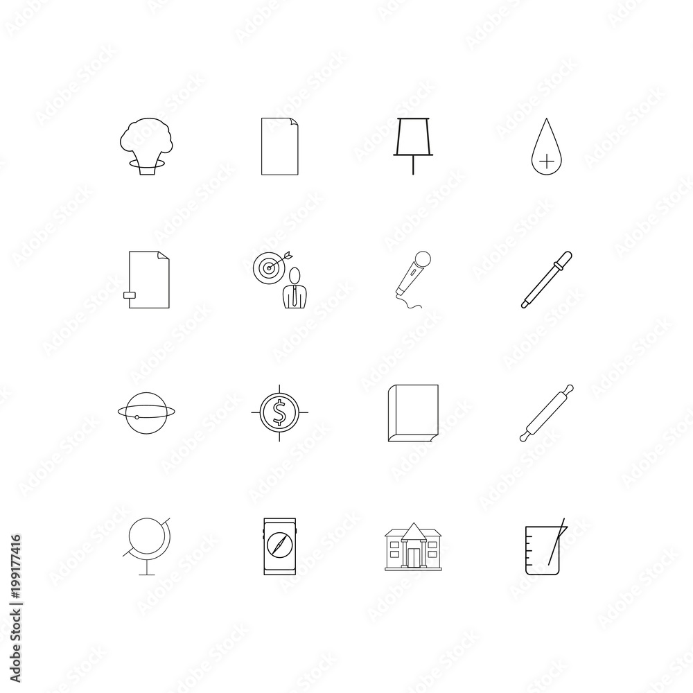 Education And Science simple linear icons set. Outlined vector icons Education And Science simple linear icons set. Outlined vector icons