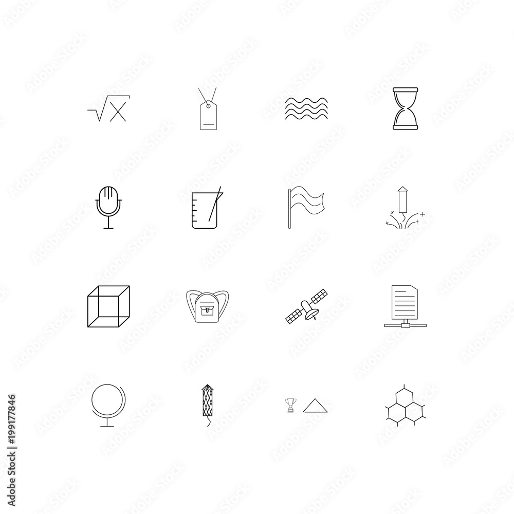 Education And Science simple linear icons set. Outlined vector icons Education And Science simple linear icons set. Outlined vector icons