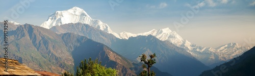 Panoramic view of mount Dhaulagiri