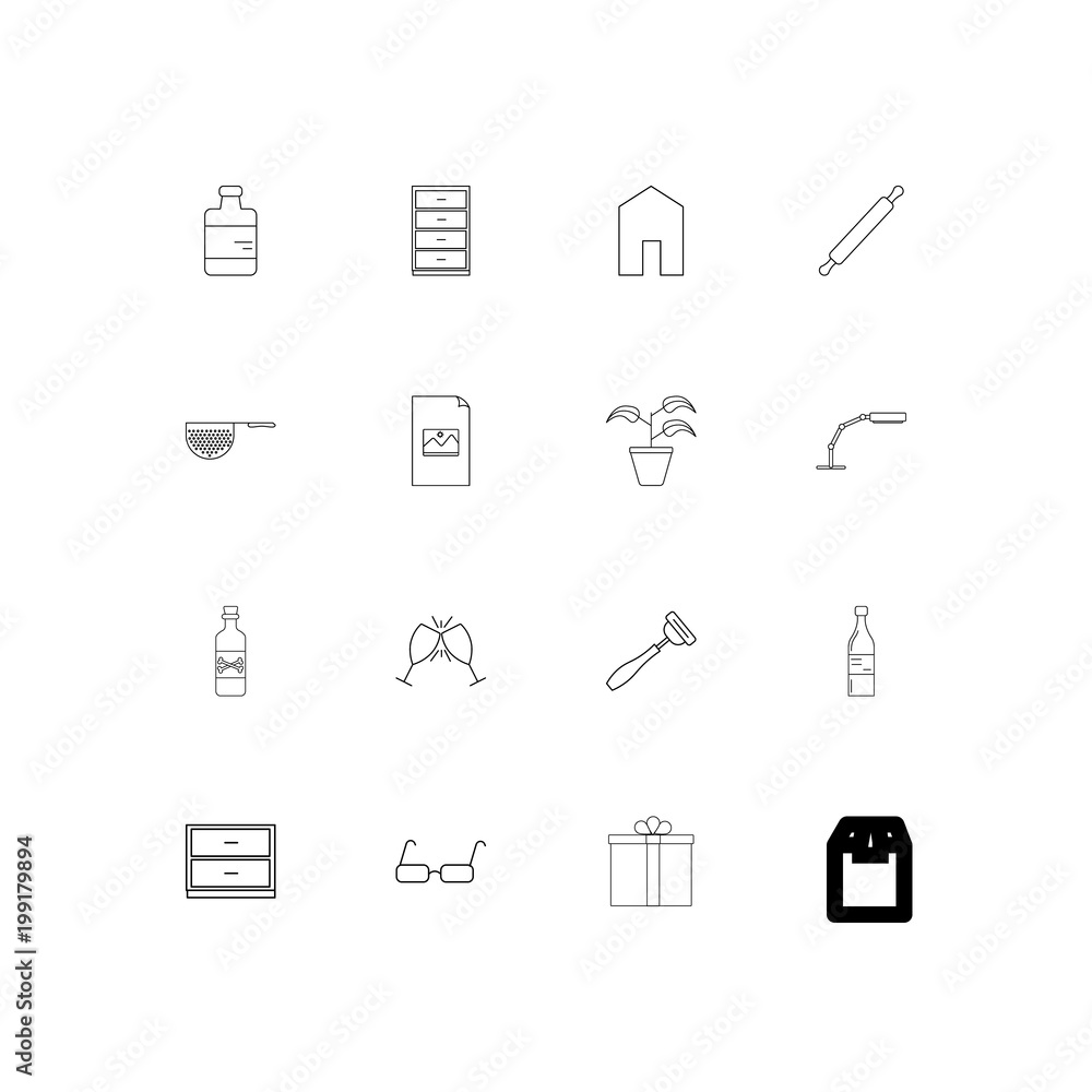 Home Appliances And Equipment simple linear icons set. Outlined vector icons Home Appliances And Equipment simple linear icons set. Outlined vector icons