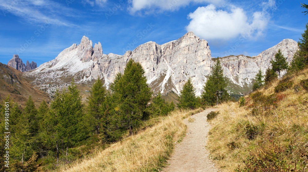 Naklejka premium Becco di Mezzodi and Rocheta