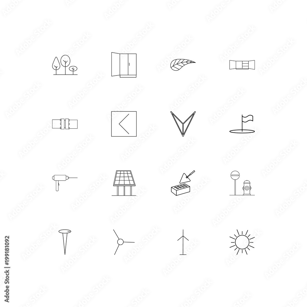 Industry simple linear icons set. Outlined vector icons Industry simple linear icons set. Outlined vector icons