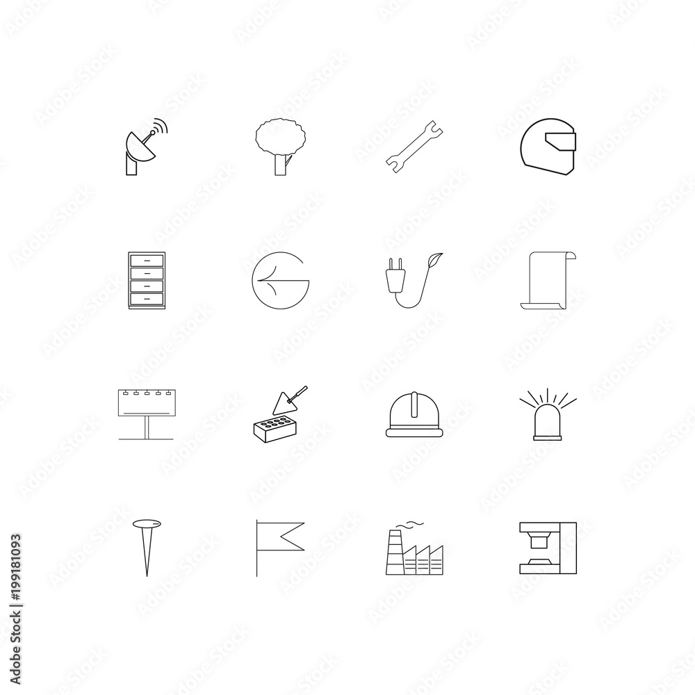 Industry simple linear icons set. Outlined vector icons Industry simple linear icons set. Outlined vector icons