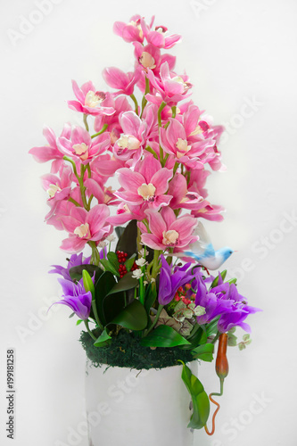 Vase, Flower, Bouquet, Tulip, White Background
