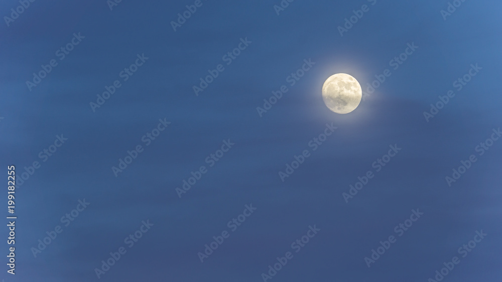 Germany, Bright moonshine with slightly cloudy sky in the night Germany, Bright moonshine with slightly cloudy sky in the night