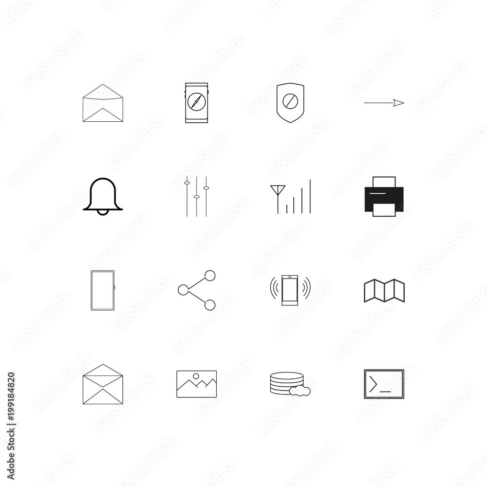 Web And Text simple linear icons set. Outlined vector icons Web And Text simple linear icons set. Outlined vector icons