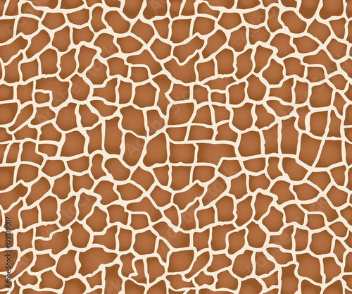 Print giraffe texture repeated seamless