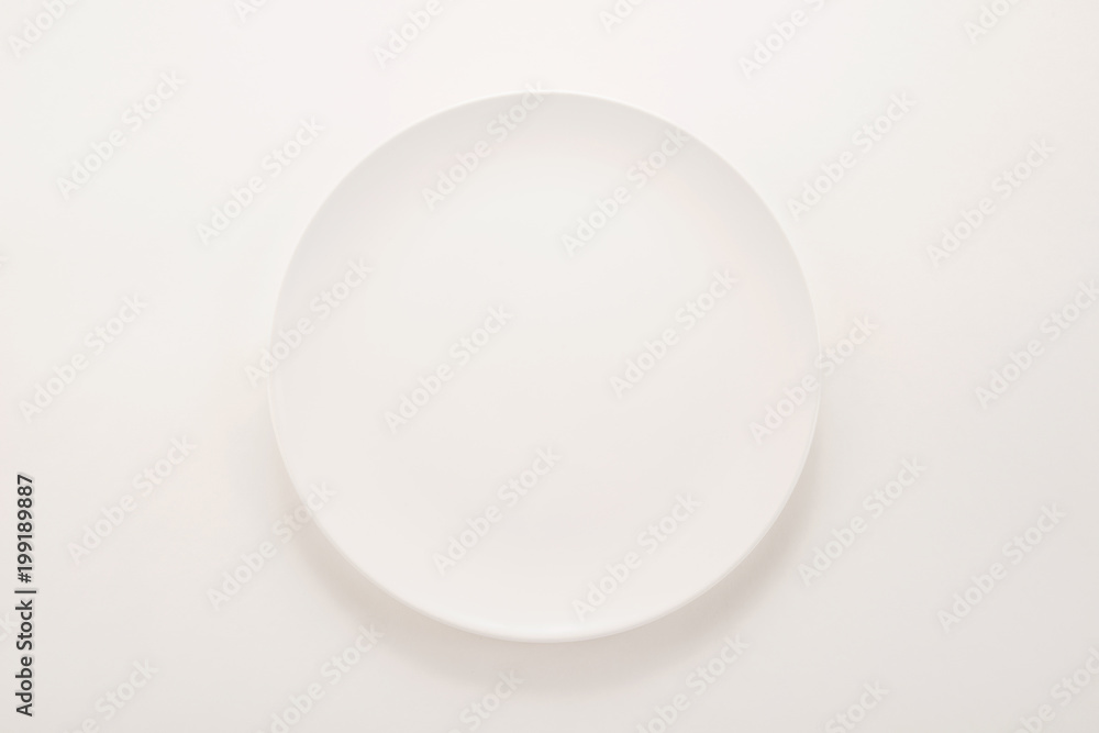 White plate on white background
White plate on white background