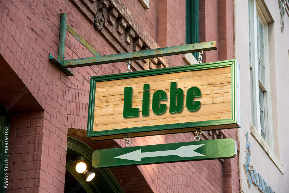 Obraz premium Schild 277 - Liebe