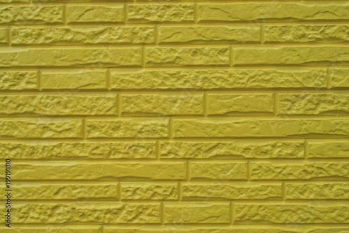 黄色いタイル壁
