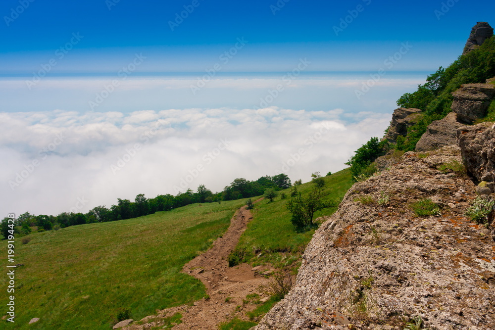 Fototapeta premium Crimea. Demerdzhi rocks landscape