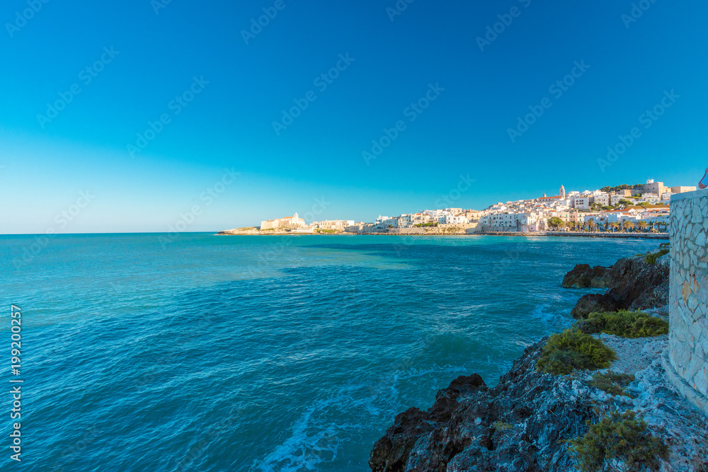 View of Vieste town, in Apulia region,south Italy