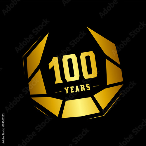 100 years design template. 100 anniversary template.  