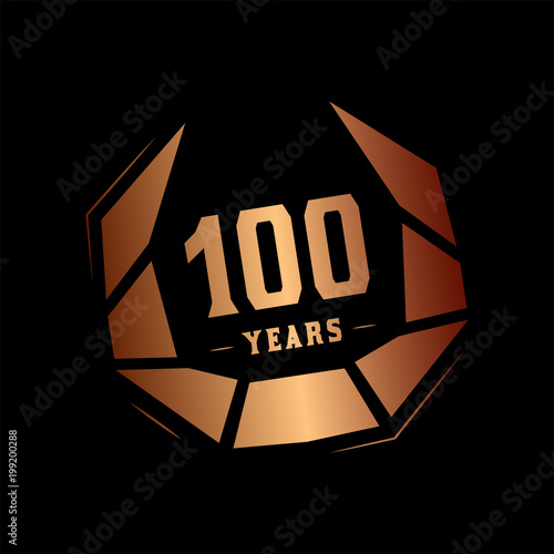 100 years design template. 100 anniversary template.  
