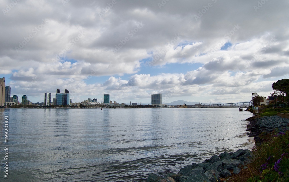 Naklejka premium San Diego Skyline - California, USA