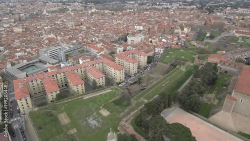 Drone en Perpiñán,ciudad de Francia fronteriza con España y bañada por el Mediterráneo. Fue la capital del Reino de Mallorca durante el s. XIII  Video aereo con Drone photo