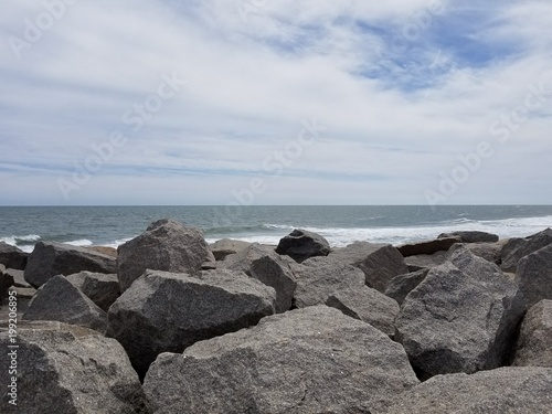 Rocks in the beach