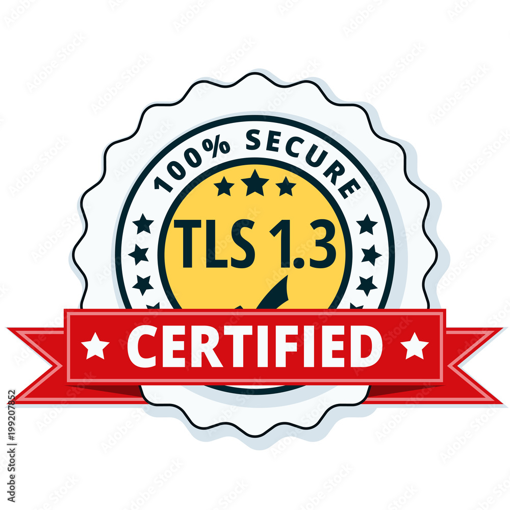 TLS 1.3 Certified label illustration TLS 1.3 Certified label illustration
