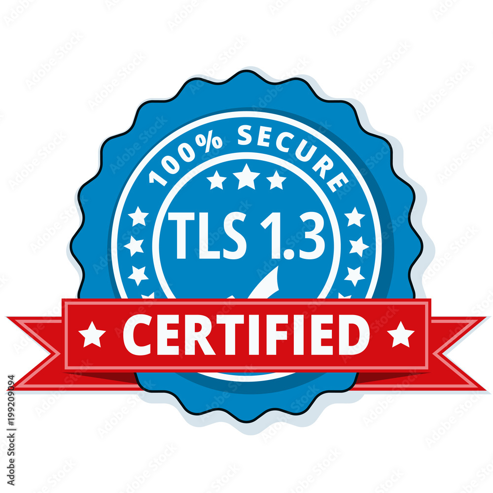 TLS 1.3 Certified label illustration TLS 1.3 Certified label illustration