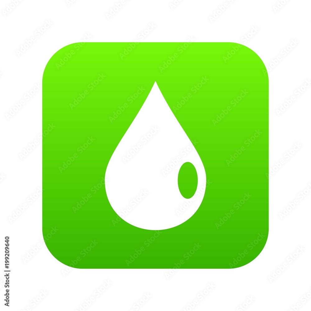 Drop icon digital green Drop icon digital green