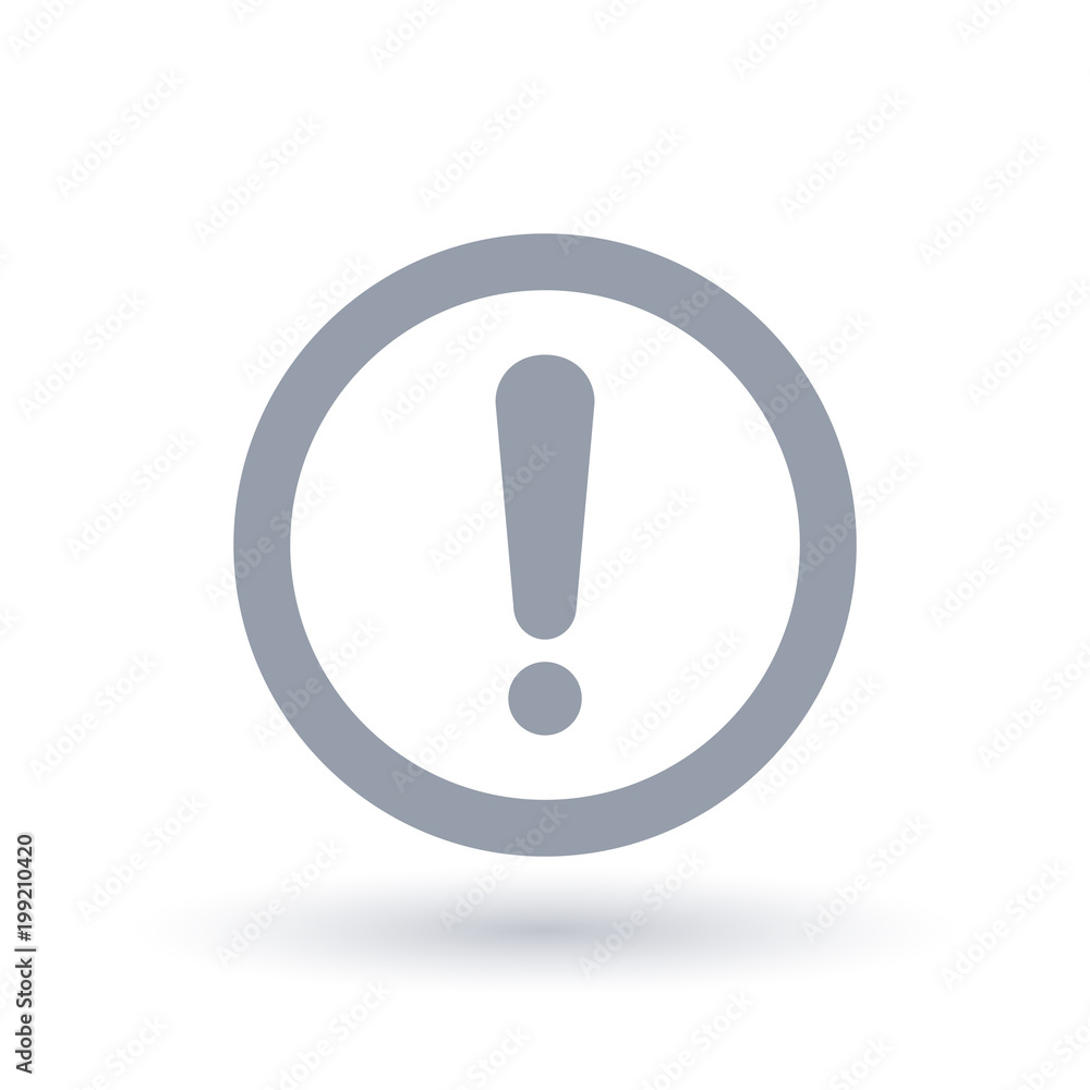 Caution icon. Attention danger symbol. Hazard sign in circle. Vector illustration. Caution icon. Attention danger symbol. Hazard sign in circle. Vector illustration.
