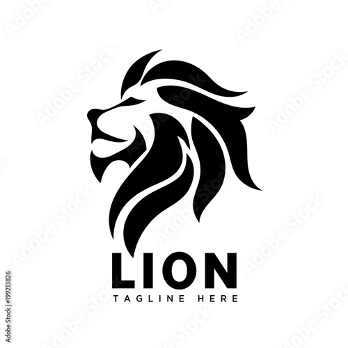 head lion mane part logo