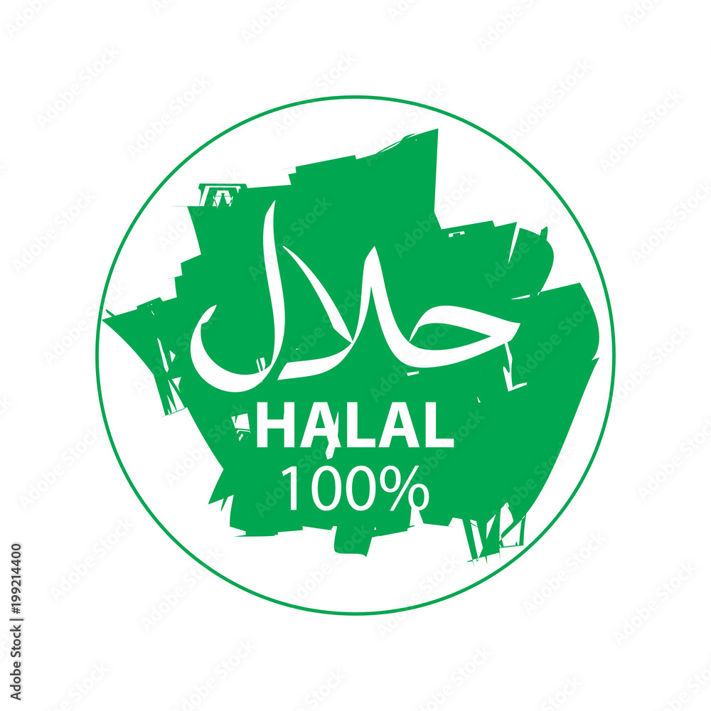 Halal label Halal label