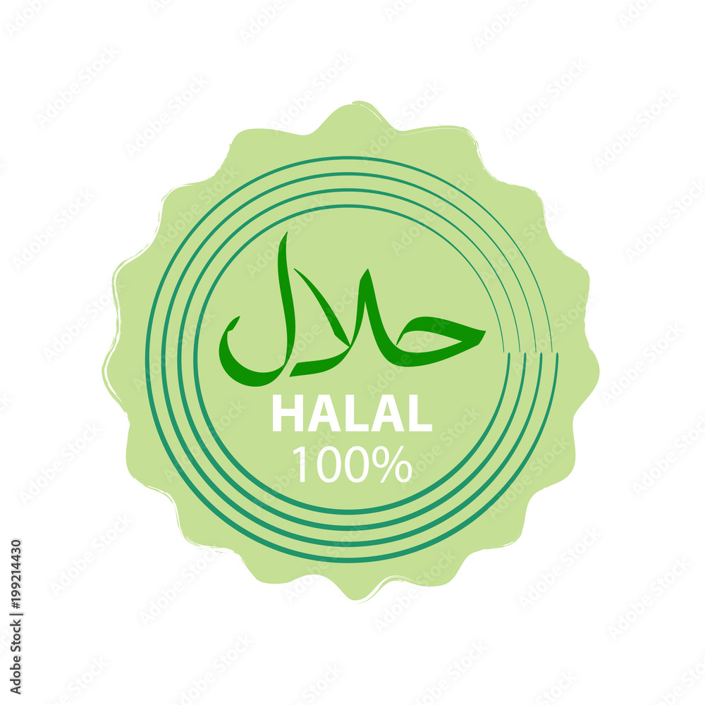 Halal label Halal label