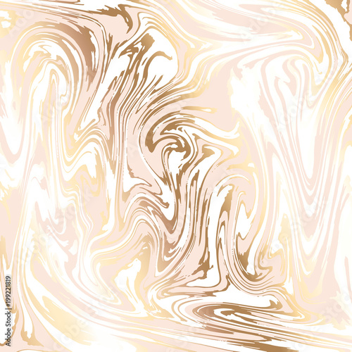 Abstract background, vector marble texture imitation. Marbleized pattern vector. Wedding invitation template with liquid ink background. White  and gold marble texture effect.