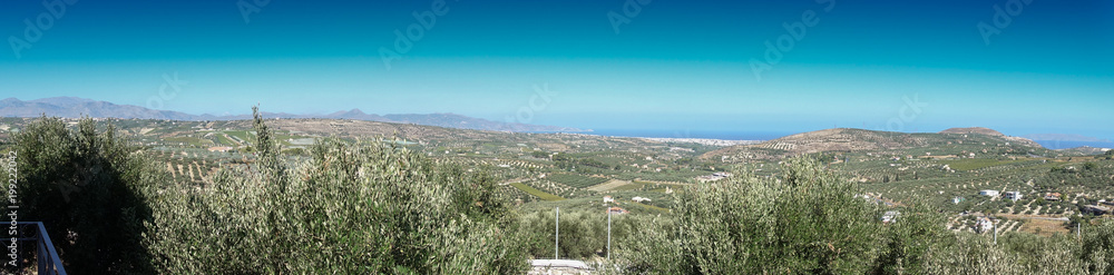 View of rural landscape, Crete, Greece